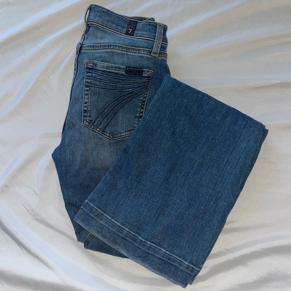7FAMK Dojo Jeans darker light wash